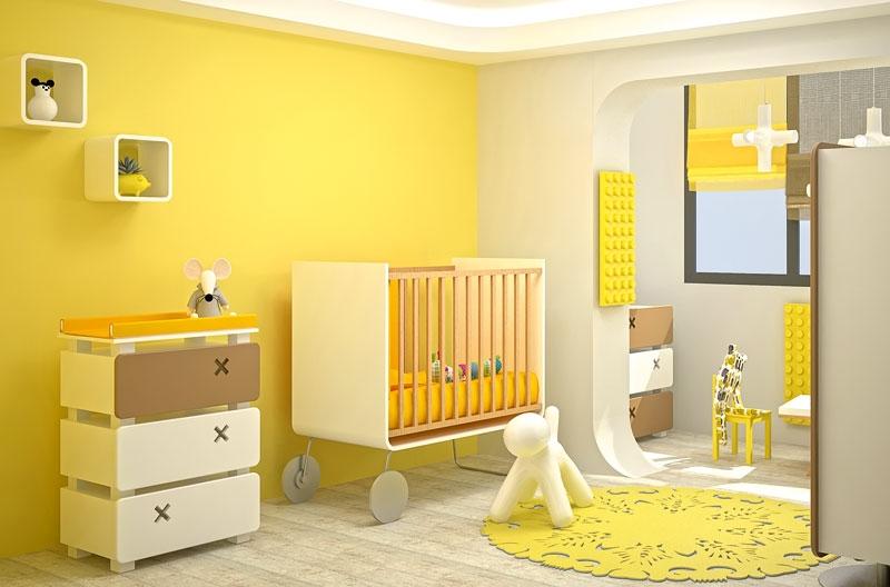 Желтый Цвет В Детской Комнате