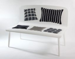 Коллекция скамеек « Поппинс», с иллюзией множества подушек