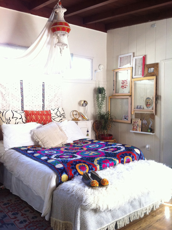 Спальня в стиле ретро бохо