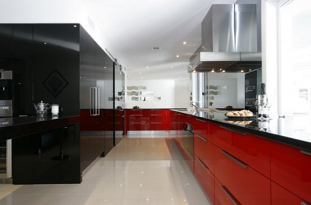 красно-черная кухня