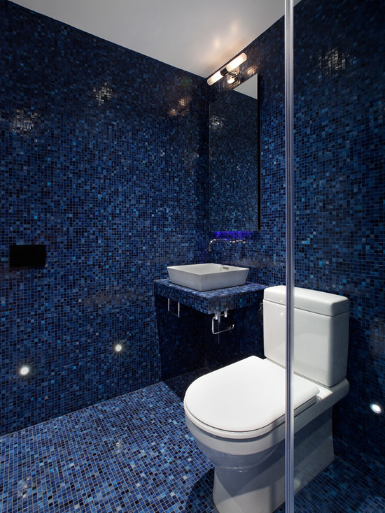 Дизайн Ванной Комнаты В Синем Цвете Фото