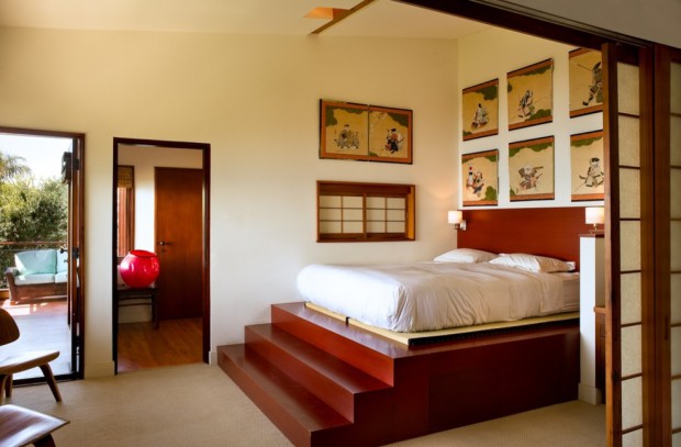 спальня в азиатском стиле