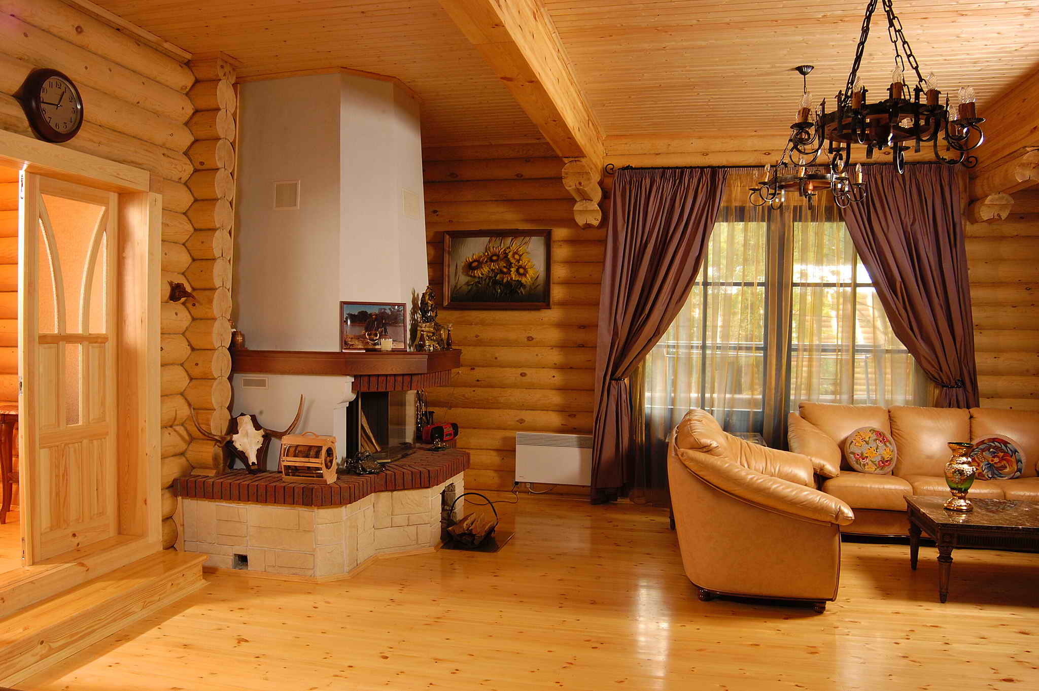 Прихожая в деревянном доме дизайн