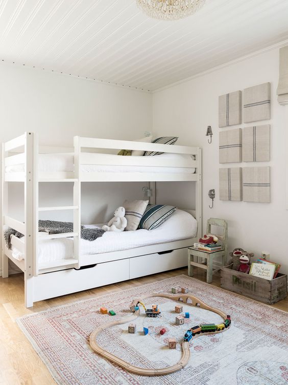 детские комнаты с двухъярусной кроватью