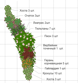 Схема садовода с названиями