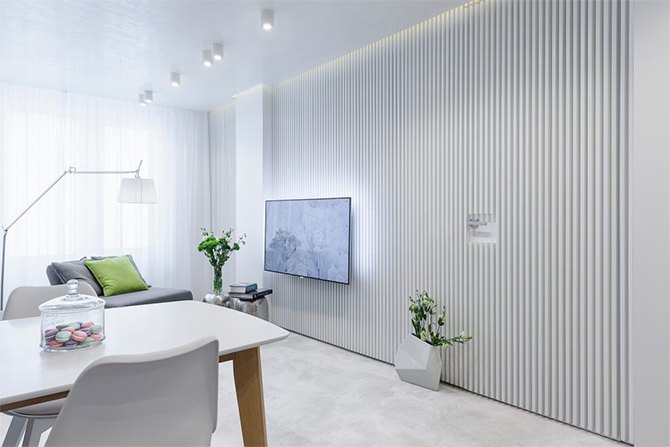 Дизайн квартиры в белом цвете