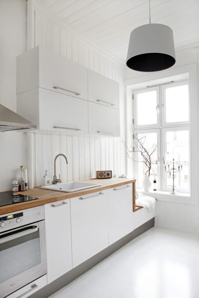 дизайн белой кухни