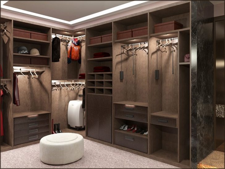 Дизайн гардеробной комнаты, отделка и стиль - фото примеров