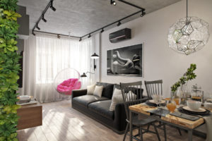 Дизайн и планировка интерьера квартиры площадью 50 кв. м.