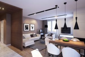 Дизайн и планировка интерьера квартиры площадью 50 кв. м.