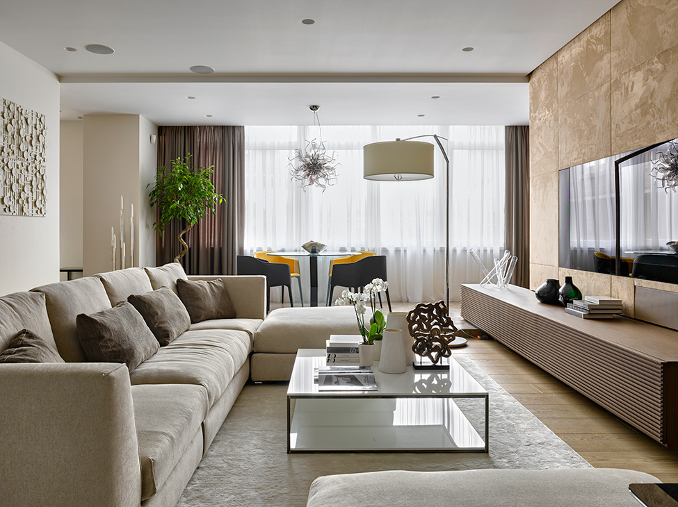 Фото дизайна гостиной в квартире в современном стиле