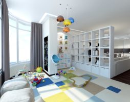 Оформление однокомнатной квартиры для семьи с ребенком
