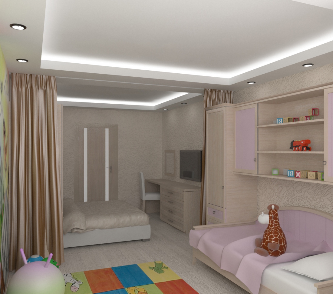 1 комнатная квартира с ребенком интерьер