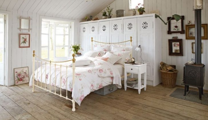 спальня в деревенском стиле