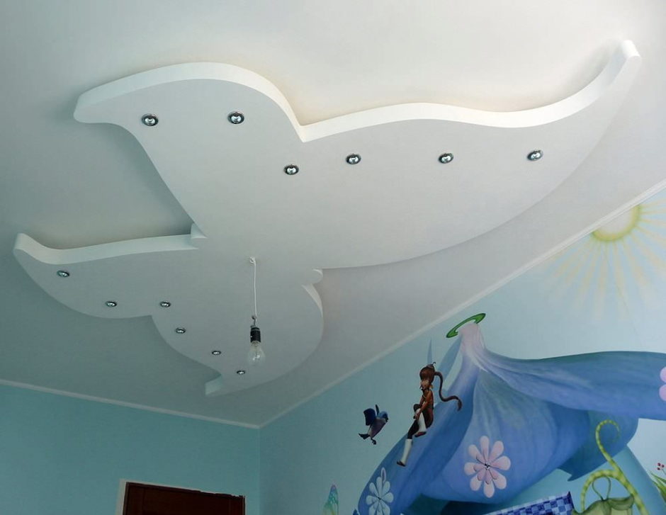 Делаем потолки из гипсокартона в детской комнате