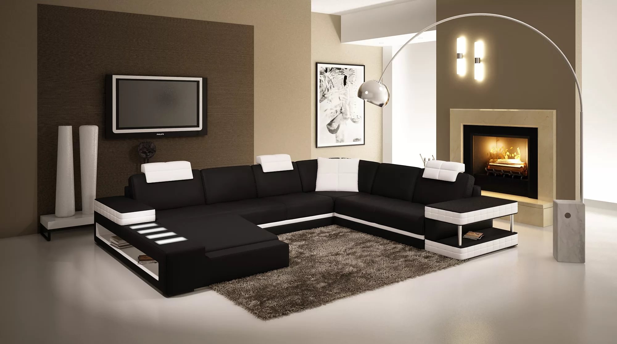 Мягкая мебель в зал в современном стиле