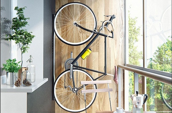 Как повесить велосипед на балконе